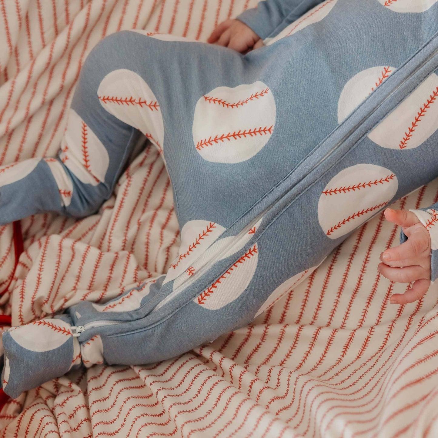 Convertible Zip-Up Footie Pajama - Slugger