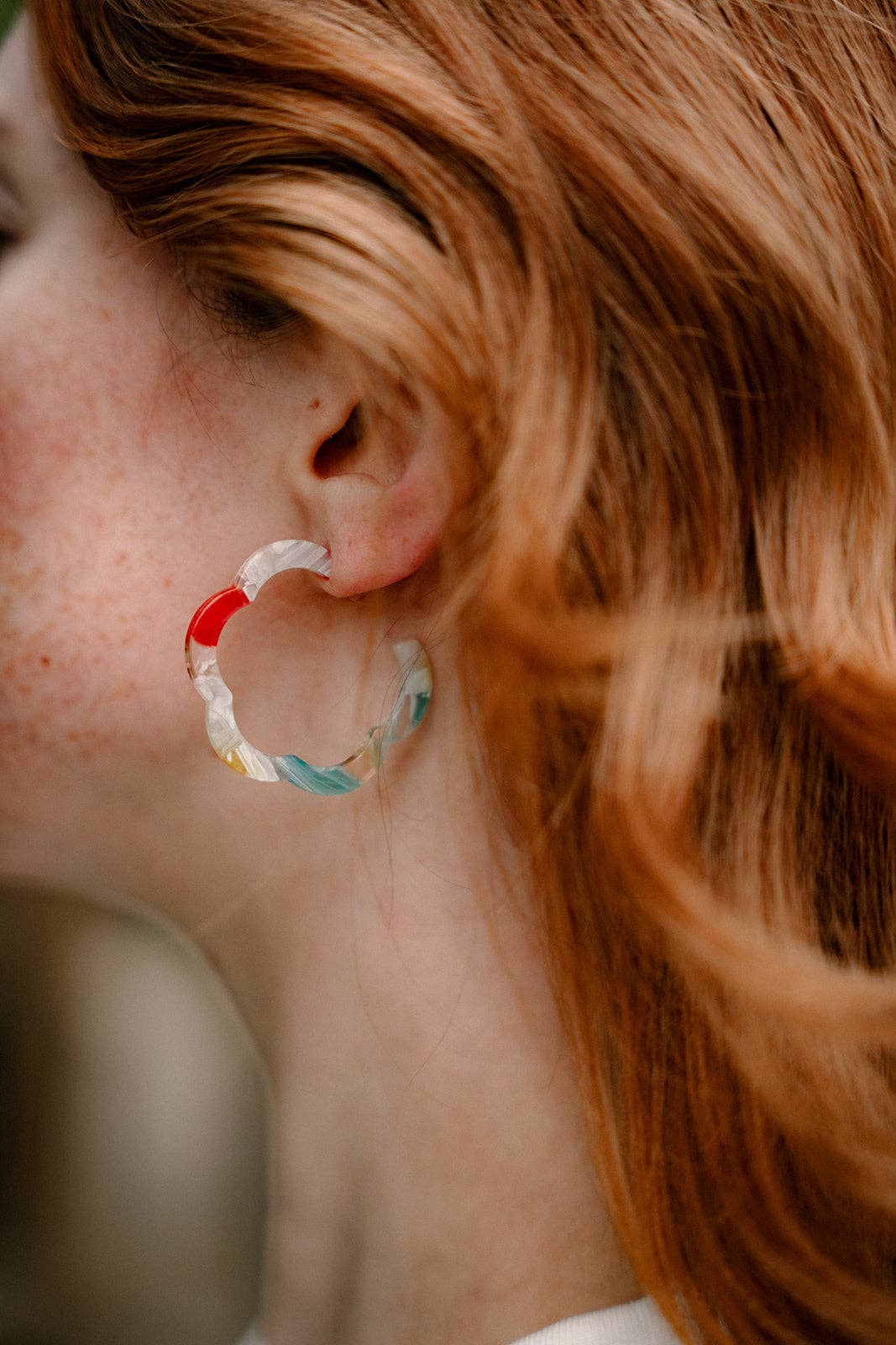 Posey Hoops - Technicolor // Spring Summer Earrings Jewelry