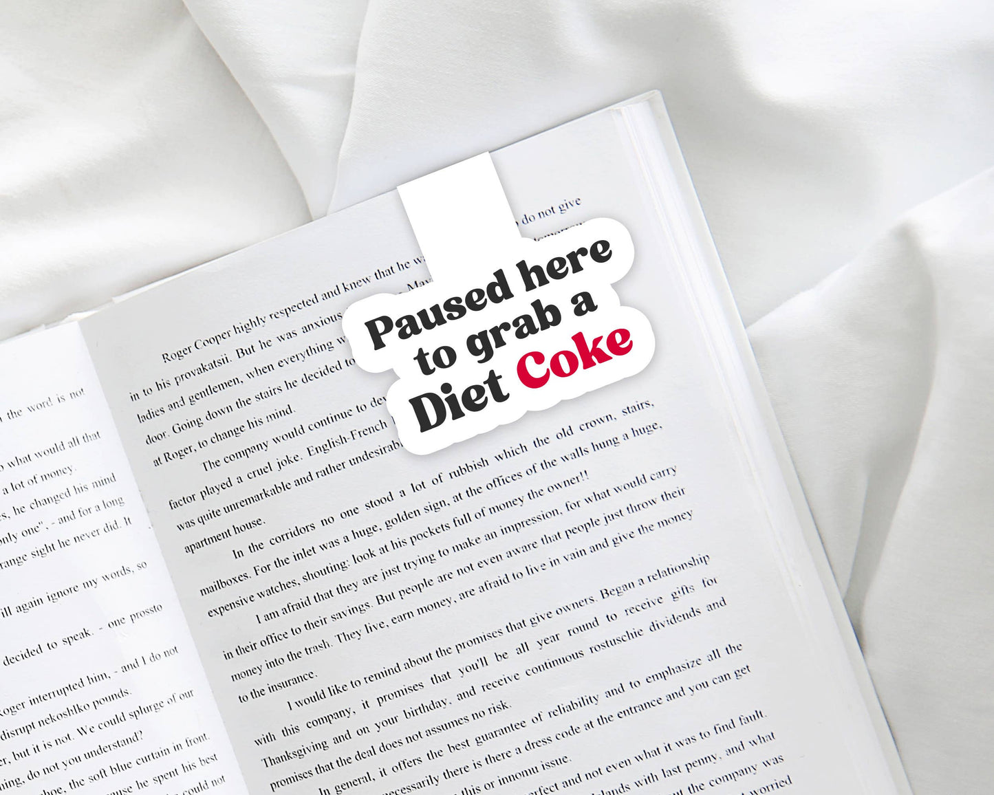Diet Coke Bookmark, Book Shop Gifts, Bookmarks