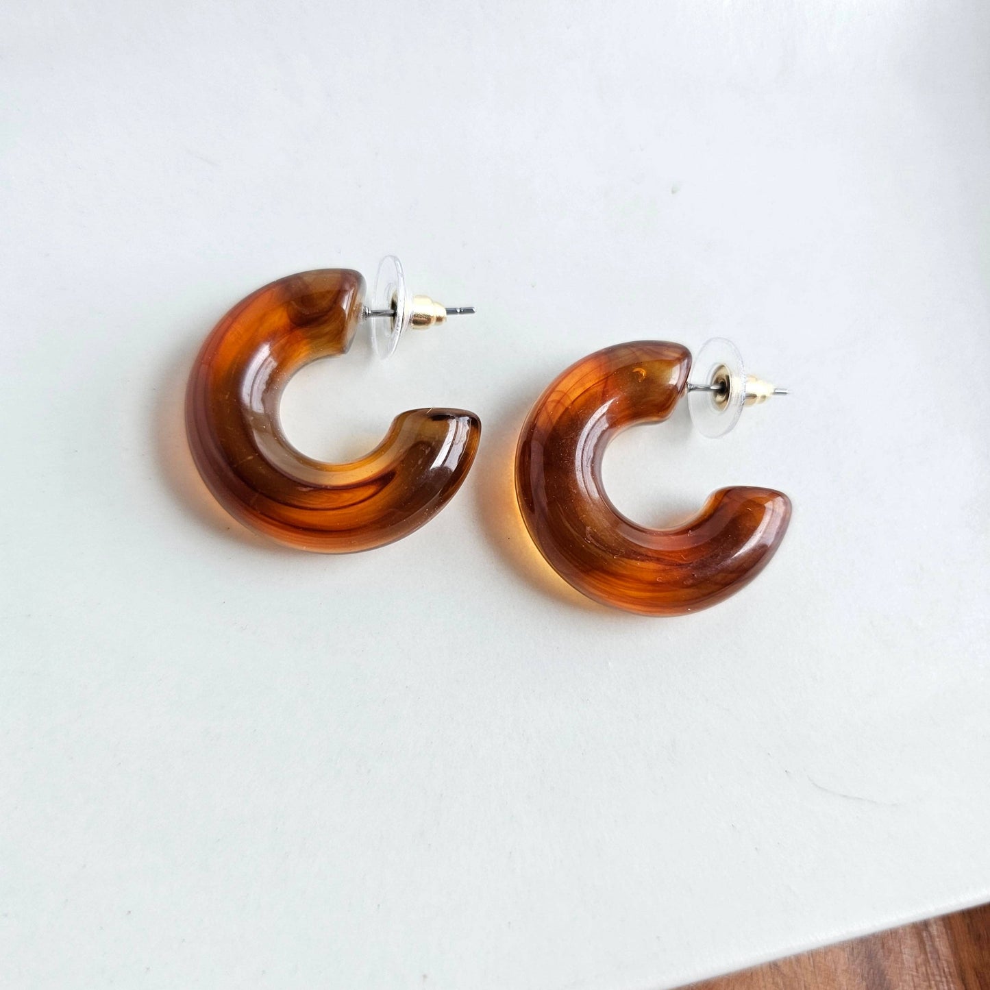 Chloe Hoops - Amber // Jewelry, Earrings, Fall