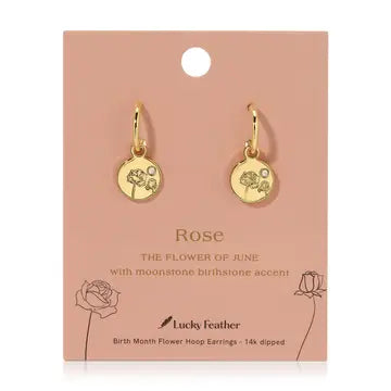 Birth Month Flower Earrings