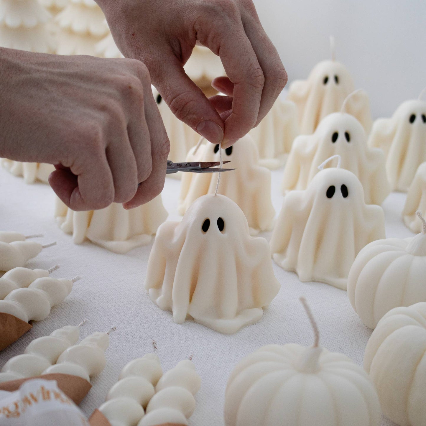 Ghost Candles, Halloween Spooky Candle, Autumn Decor