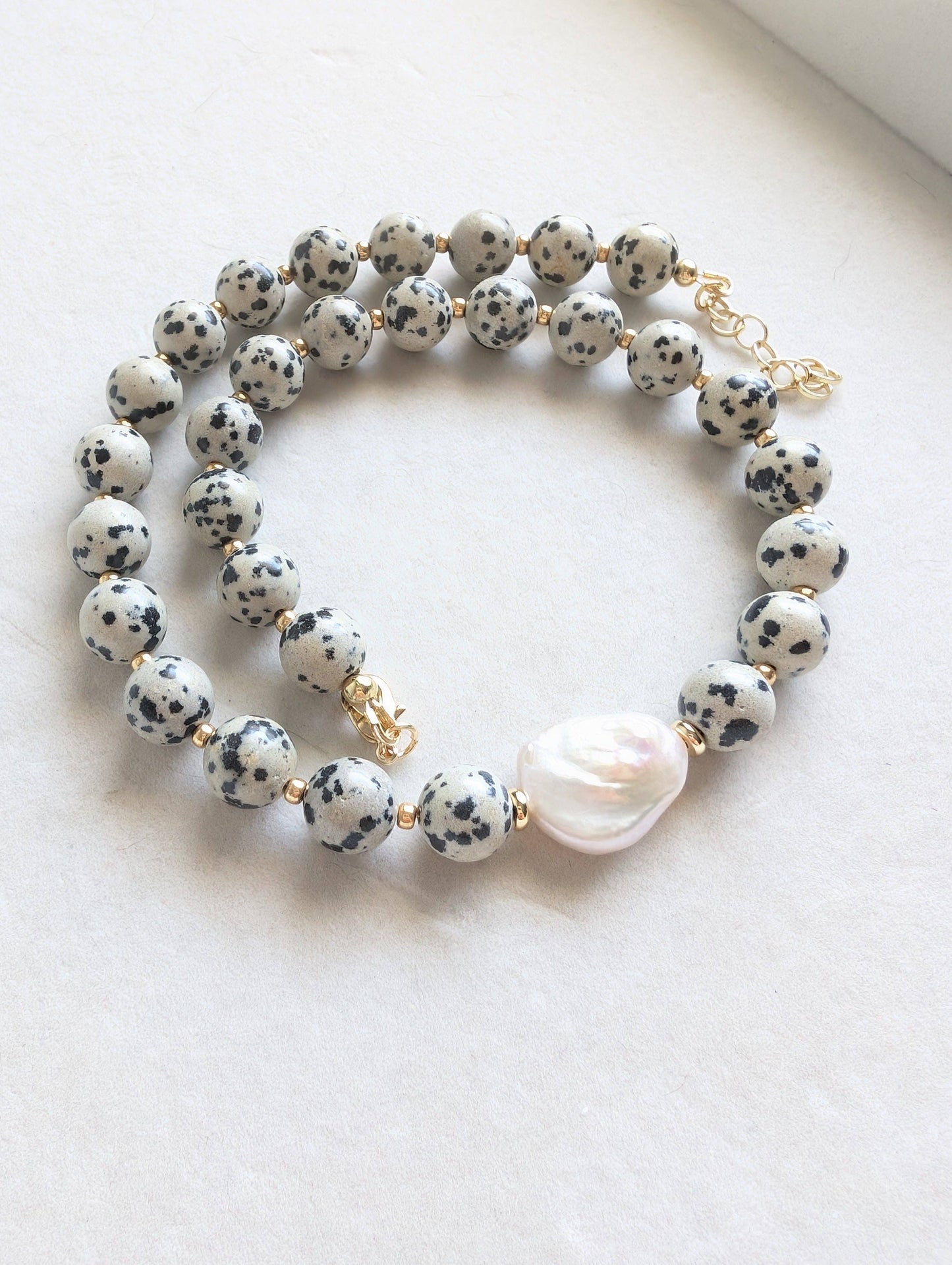 Freckled Pearl Necklace