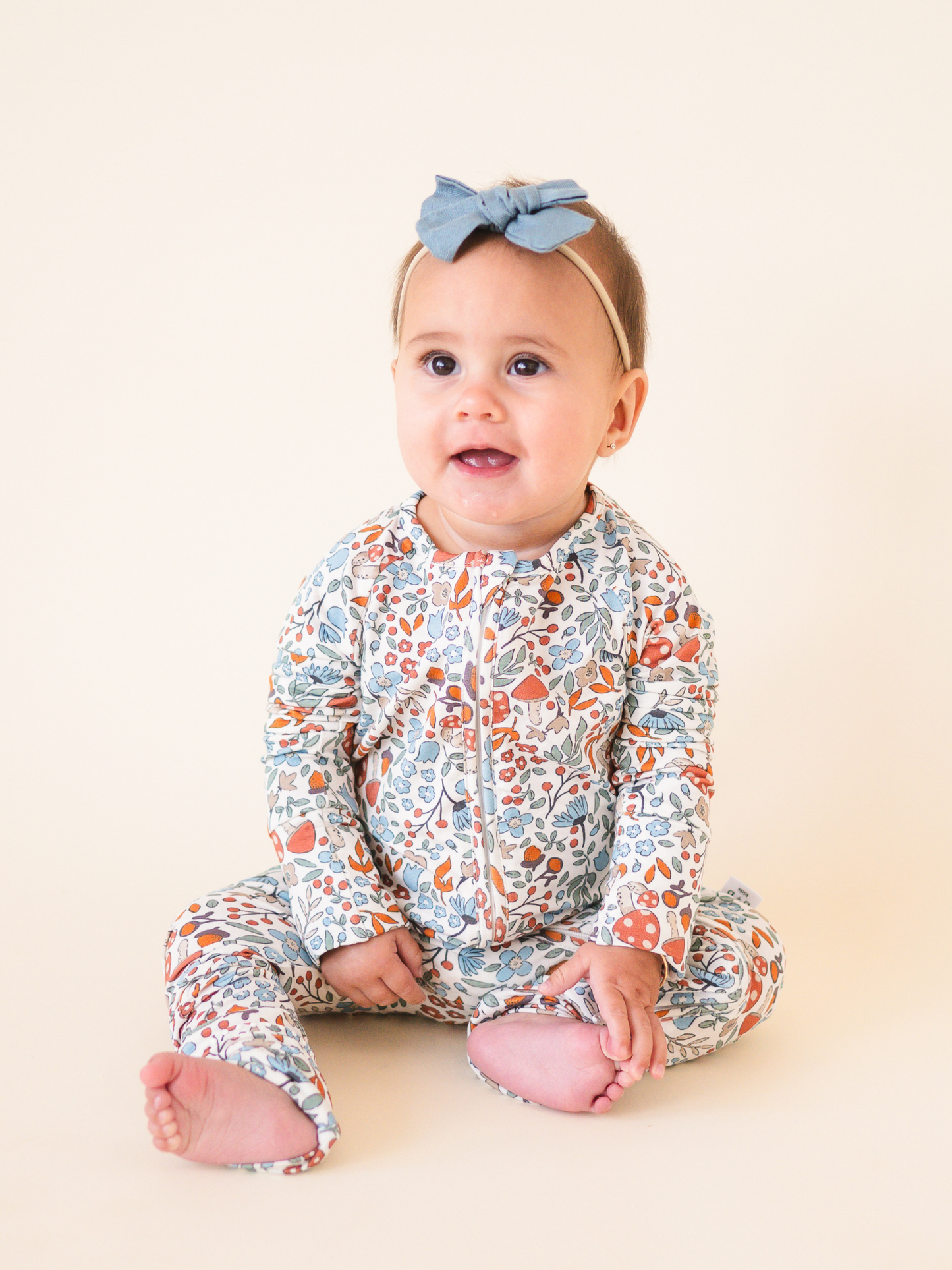 Bamboo 2-Way Convertible Zip Romper - Fall Floral