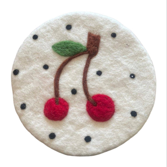 Wool Trivet - ME Cherries