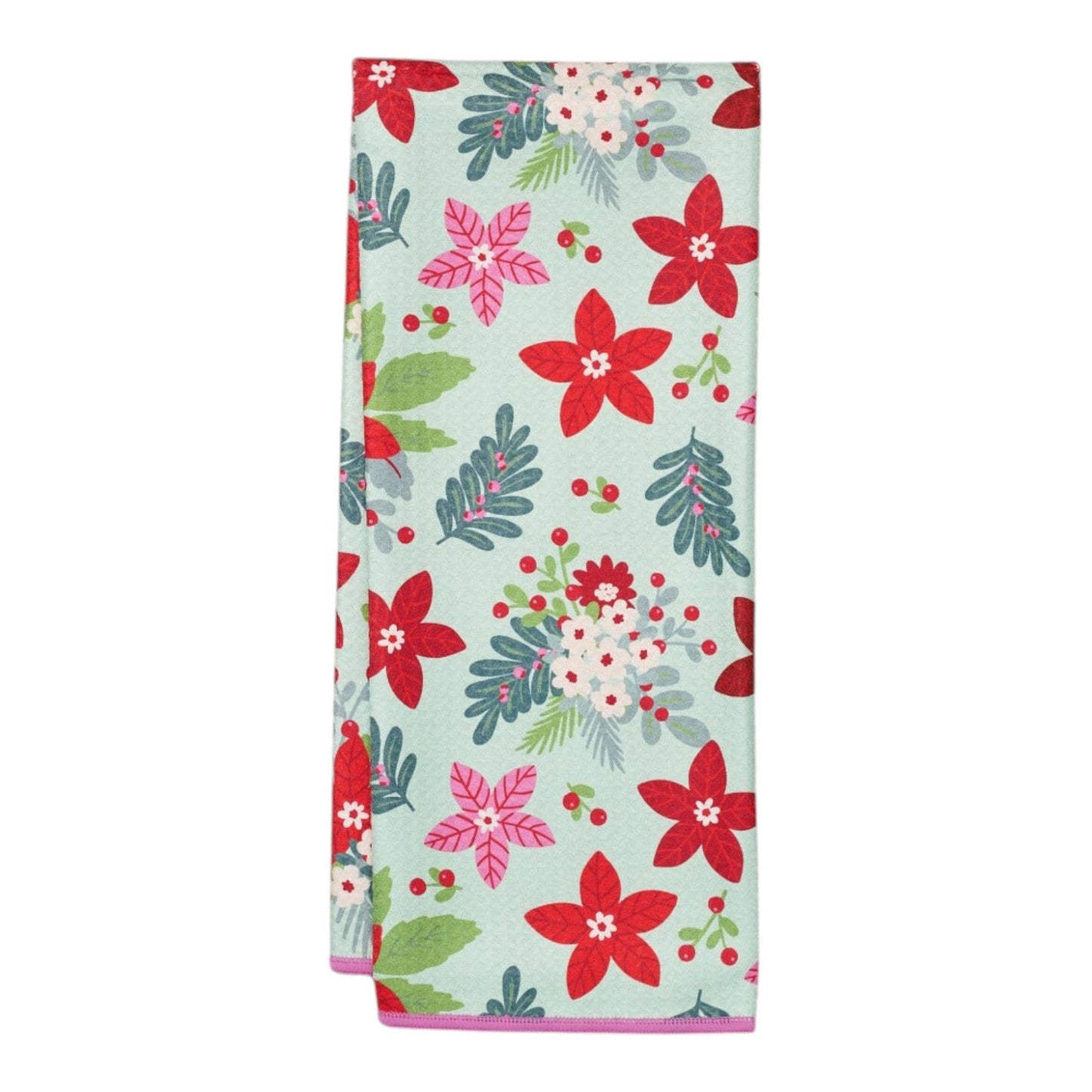 Anywhere Towel Reversible -  Poinsettia Garden