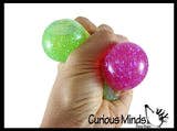 Dual Glitter Swirling Stress Ball - Sensory, Fidget