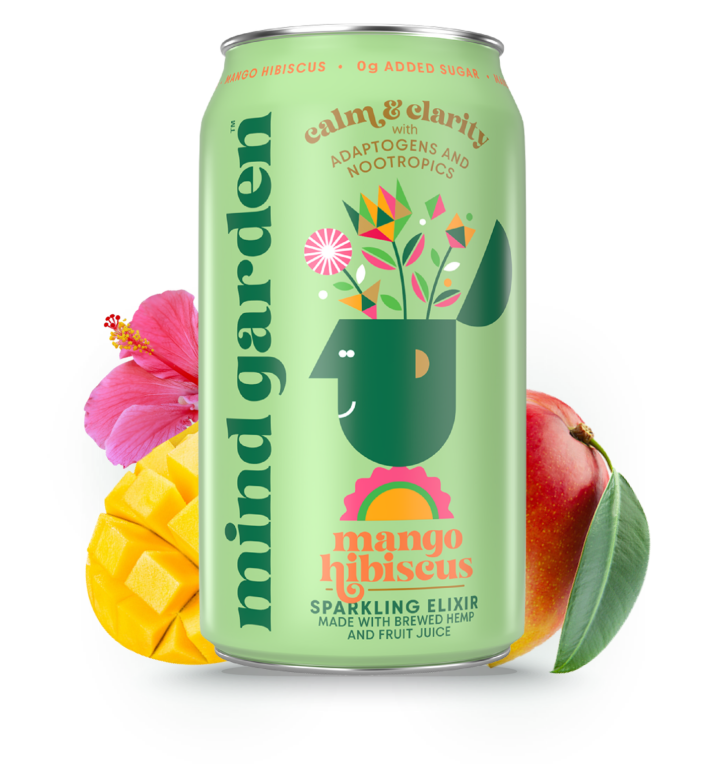 Mind Garden Adaptogen Mango Hibiscus Drink