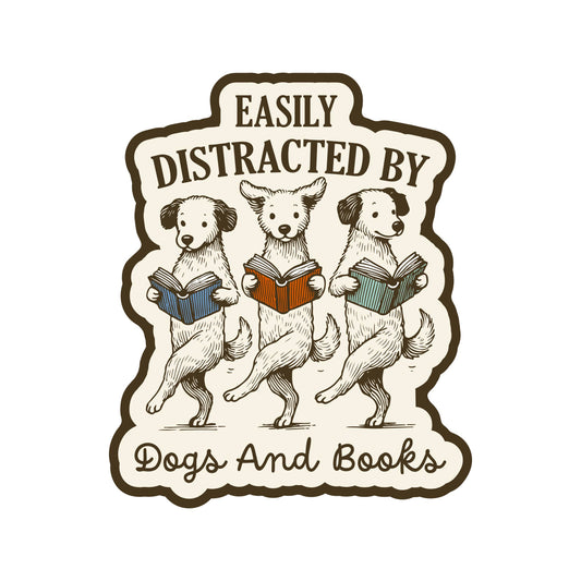 Funny Cute Animal Book Reading High Quality Vinyl Sticker
