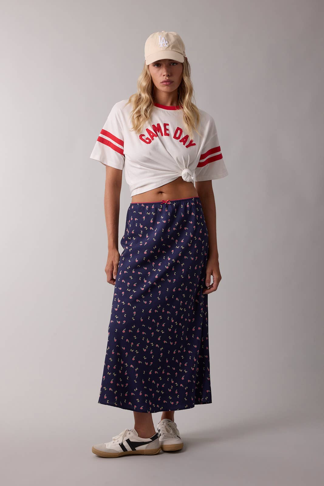 'GAME DAY' CONTRAST KNIT TOP / WL25-11566