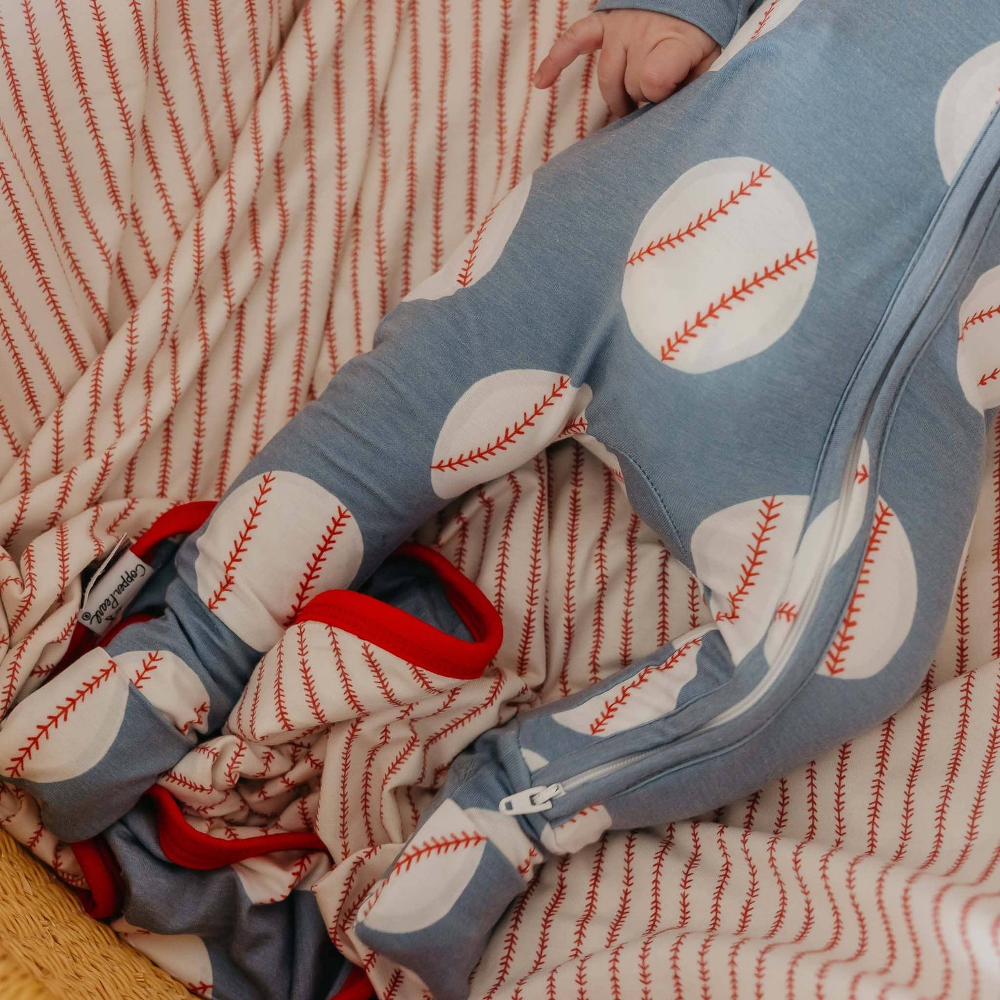 Convertible Zip-Up Footie Pajama - Slugger