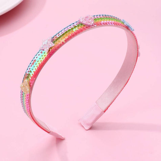 Sequin Headband - Rainbow Run