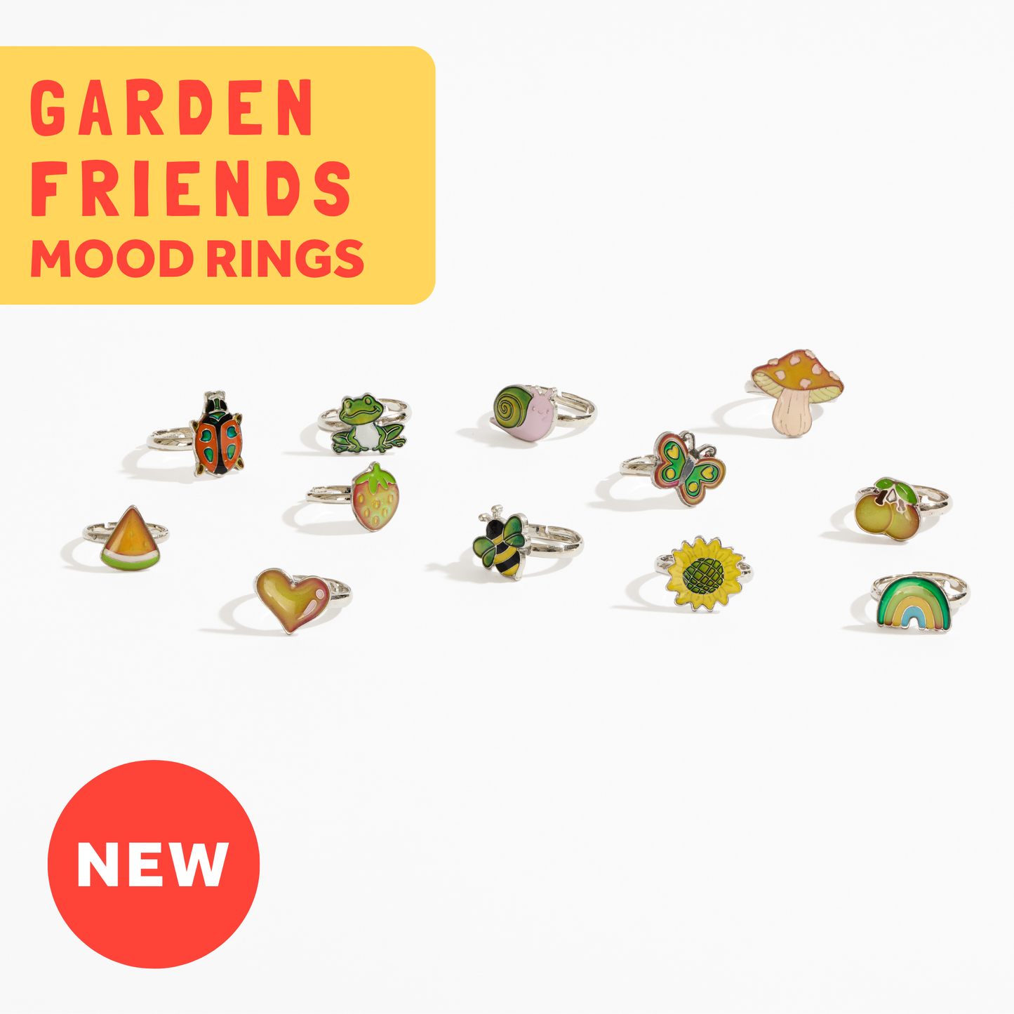 Garden Friends Mood Rings - For Kids and Adults!