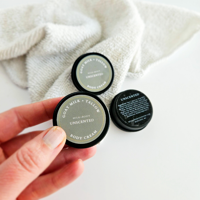 Mini Goat Milk + Tallow Body Cream | Unscented