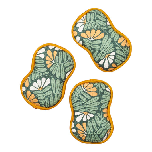 RE:usable Sponges (Set of 3) - RJW Fall Flower