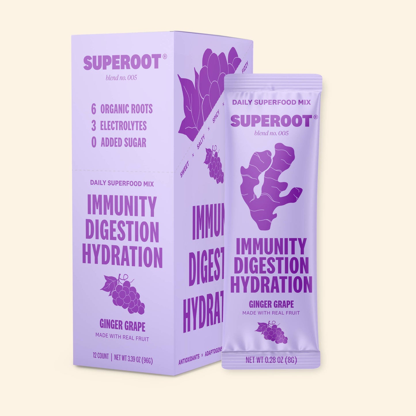Immunity & Hydration Superfood Mix - Grape | 12 count