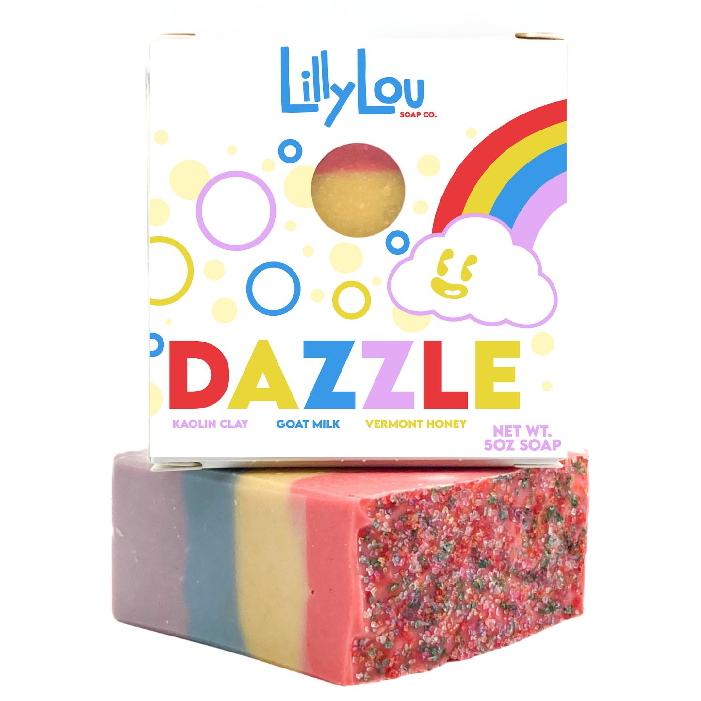 Rainbow Soap | Dazzle Soap Bar | Goat Milk Soap Bar | Pride