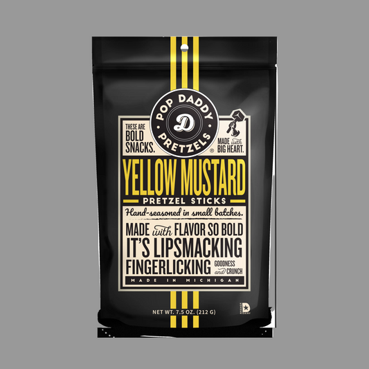 Pop Daddy – Yellow Mustard Seasoned Pretzels 7.5oz