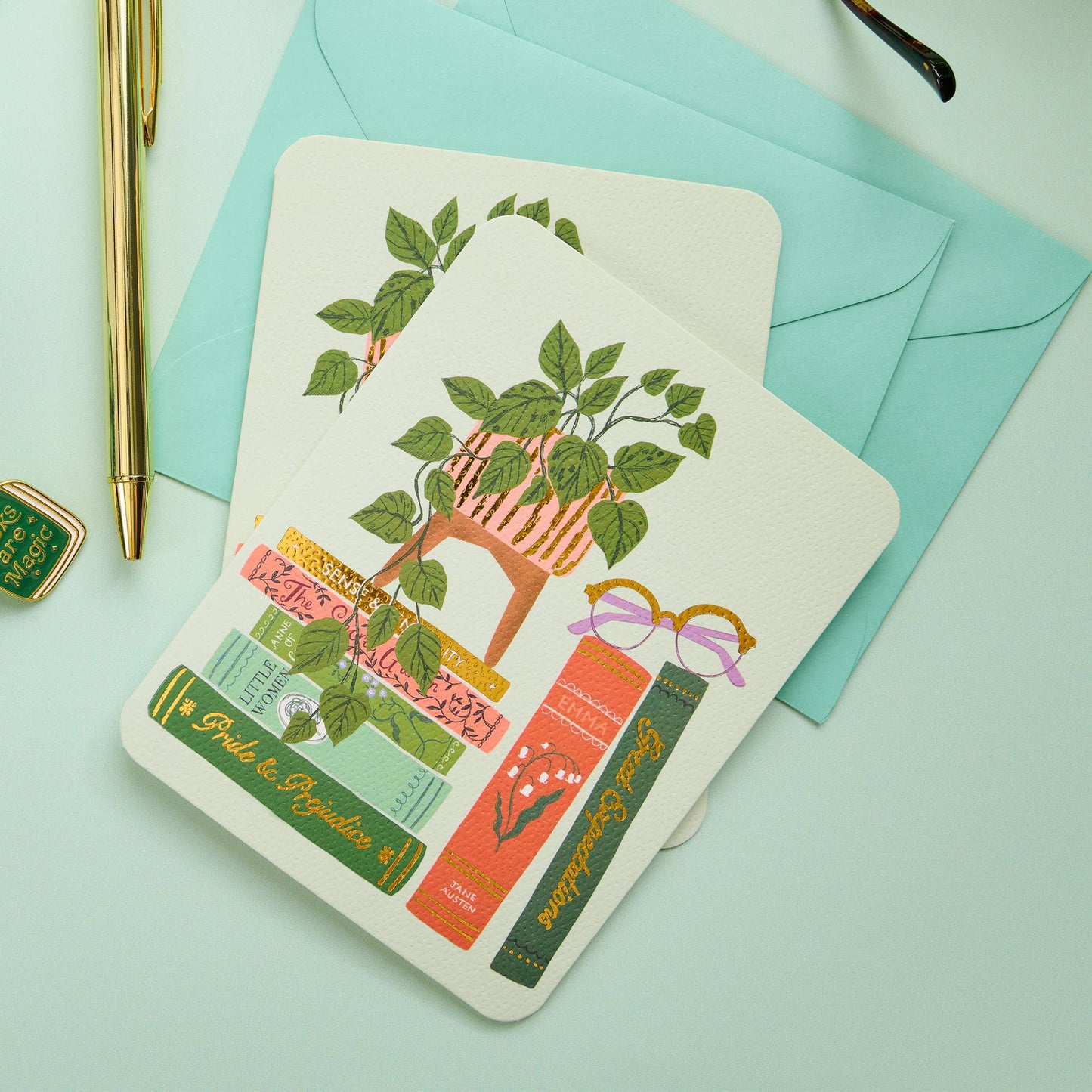 Cozy Reads Artisan Note Card Set