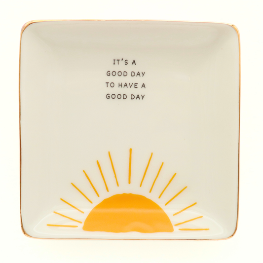 Square Trinket Tray It's A Good Day