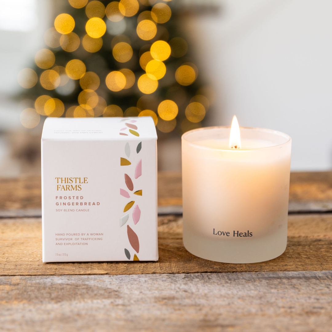 Frosted Gingerbread Holiday Candle | Ginger Spice Vanilla
