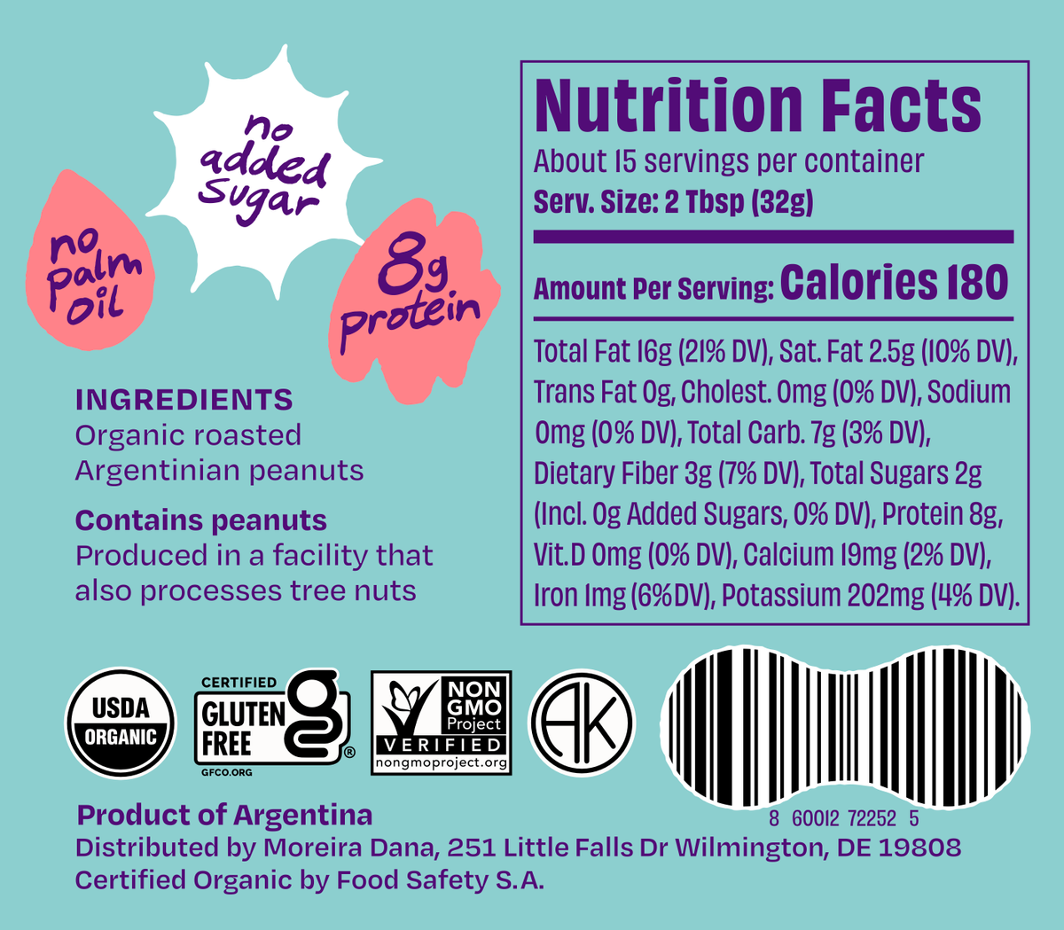 Organic Unsalted Peanut Butter