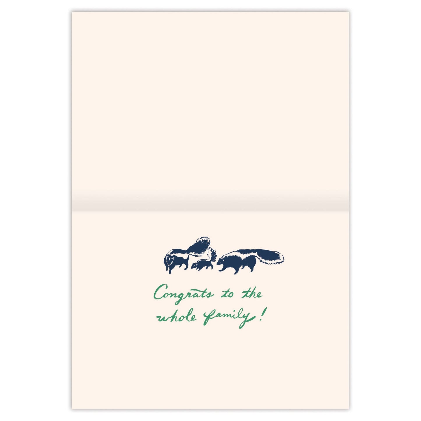 Skunks Stinkin' Cute New Baby Card
