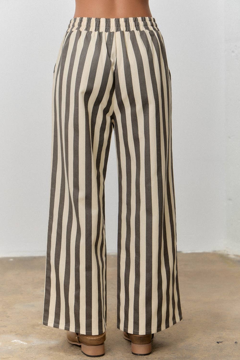 STRIPED DRAWSTRING PANTS