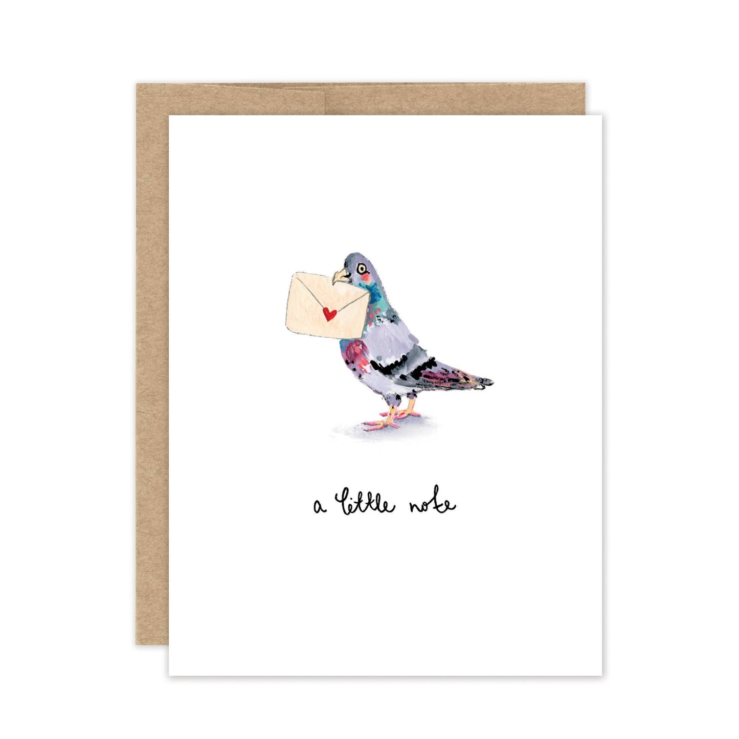 Pigeon A Little Note Boxed Notecard - Set of 10