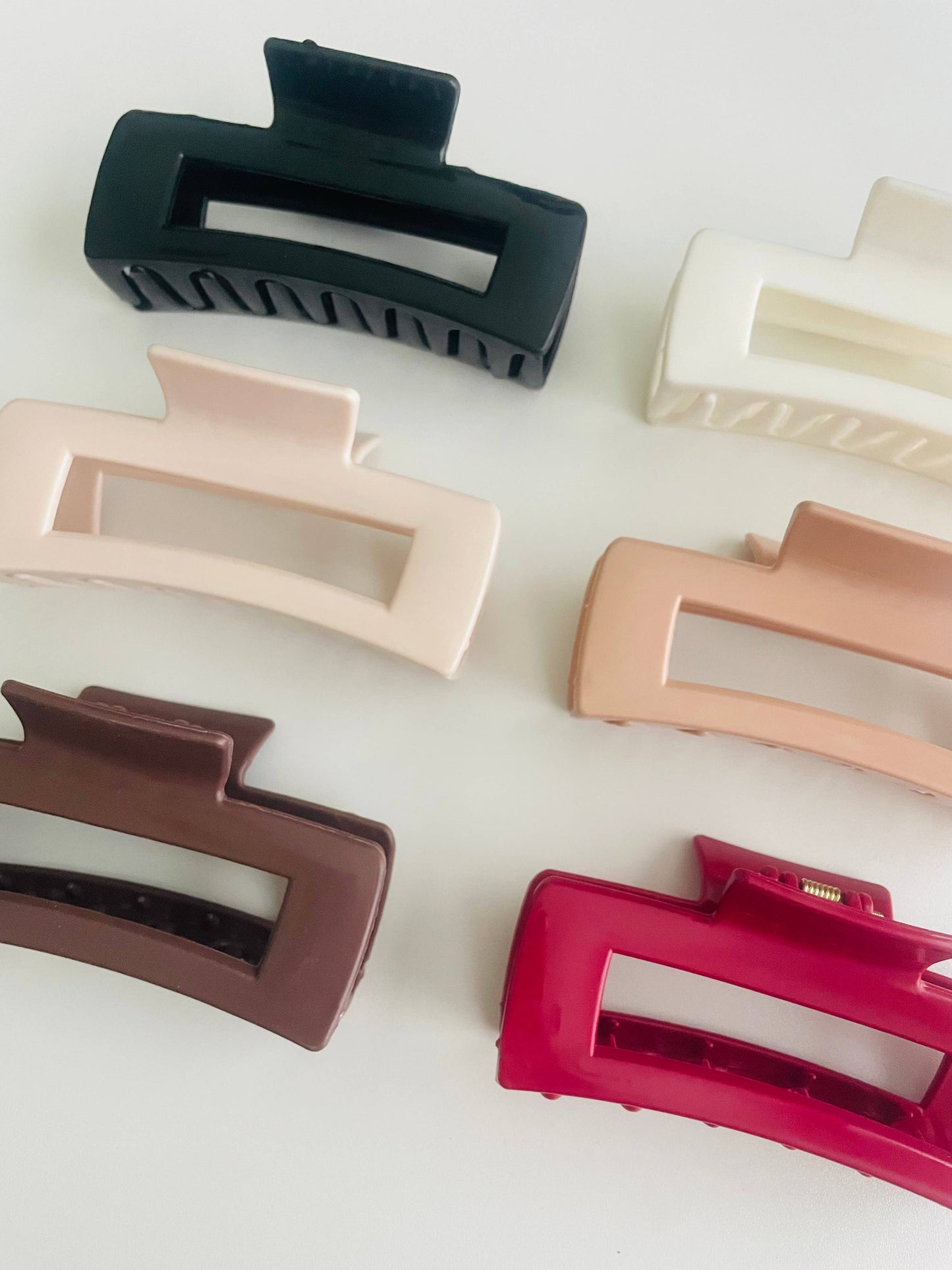 Rectangle Silicone Bendable Claw Clips