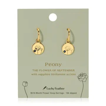 Birth Month Flower Earrings