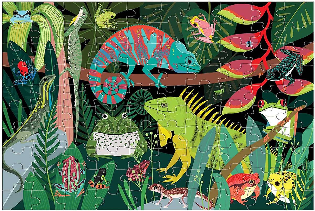 Frogs & Lizards Glow in the Dark Puzzle