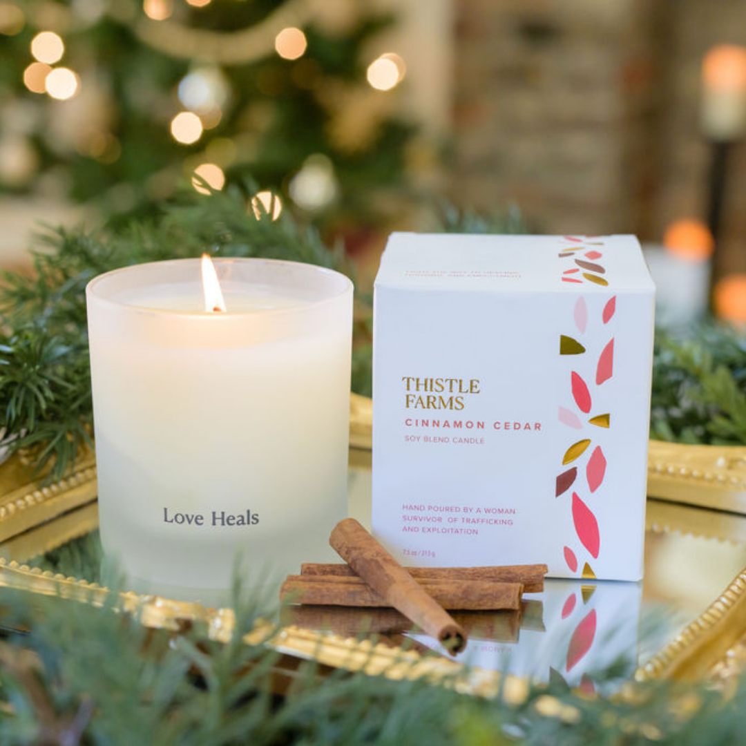 Cinnamon Cedar Holiday Candle | Orange Cinnamon Vanilla