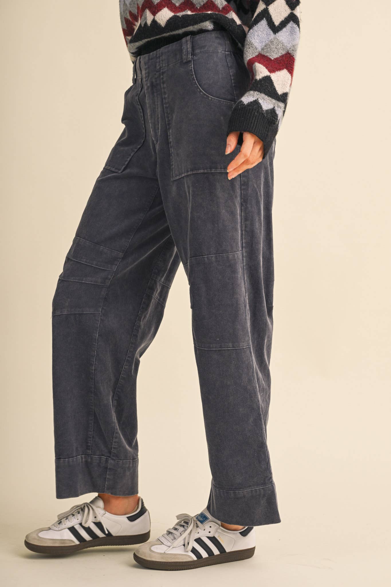 CORDUROY STRAIGHT LEG UTILITY PANTS MP5158