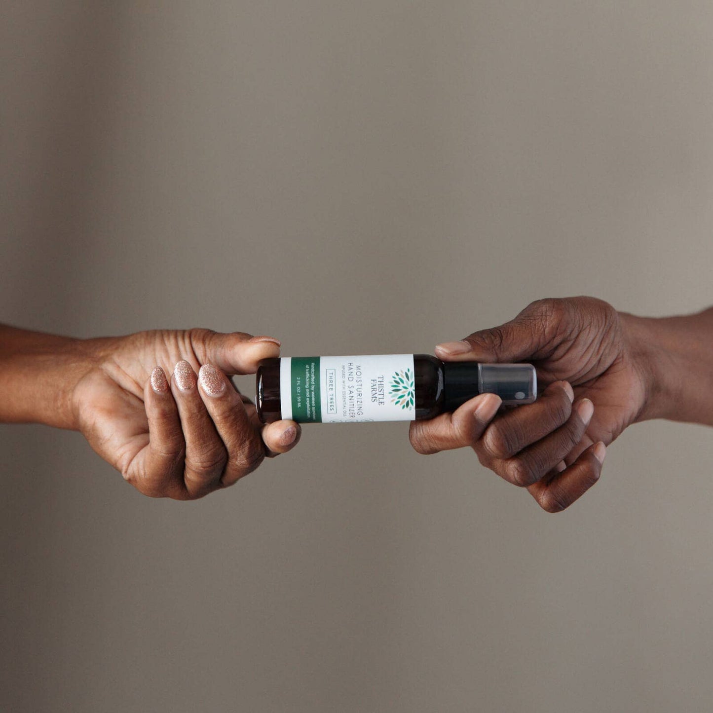 Holiday Three Trees Moisturizing Hand Sanitizer Spray 2 oz