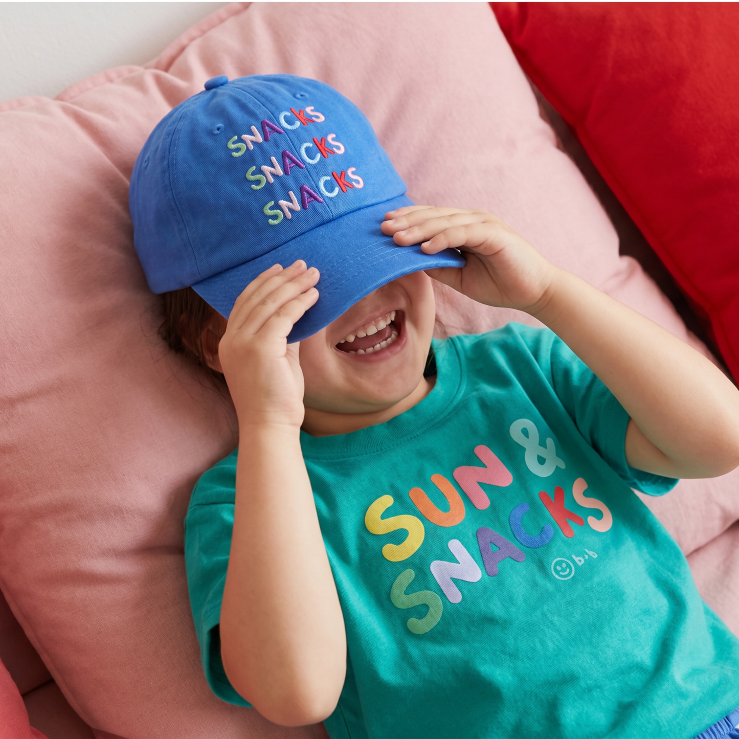 Kids Snacks, Snacks, Snacks Cap - Blue