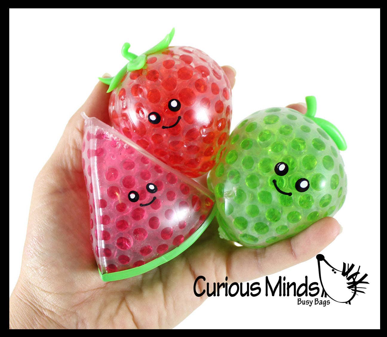 Small Fruit Water Bead Filled Squeeze Stress Balls