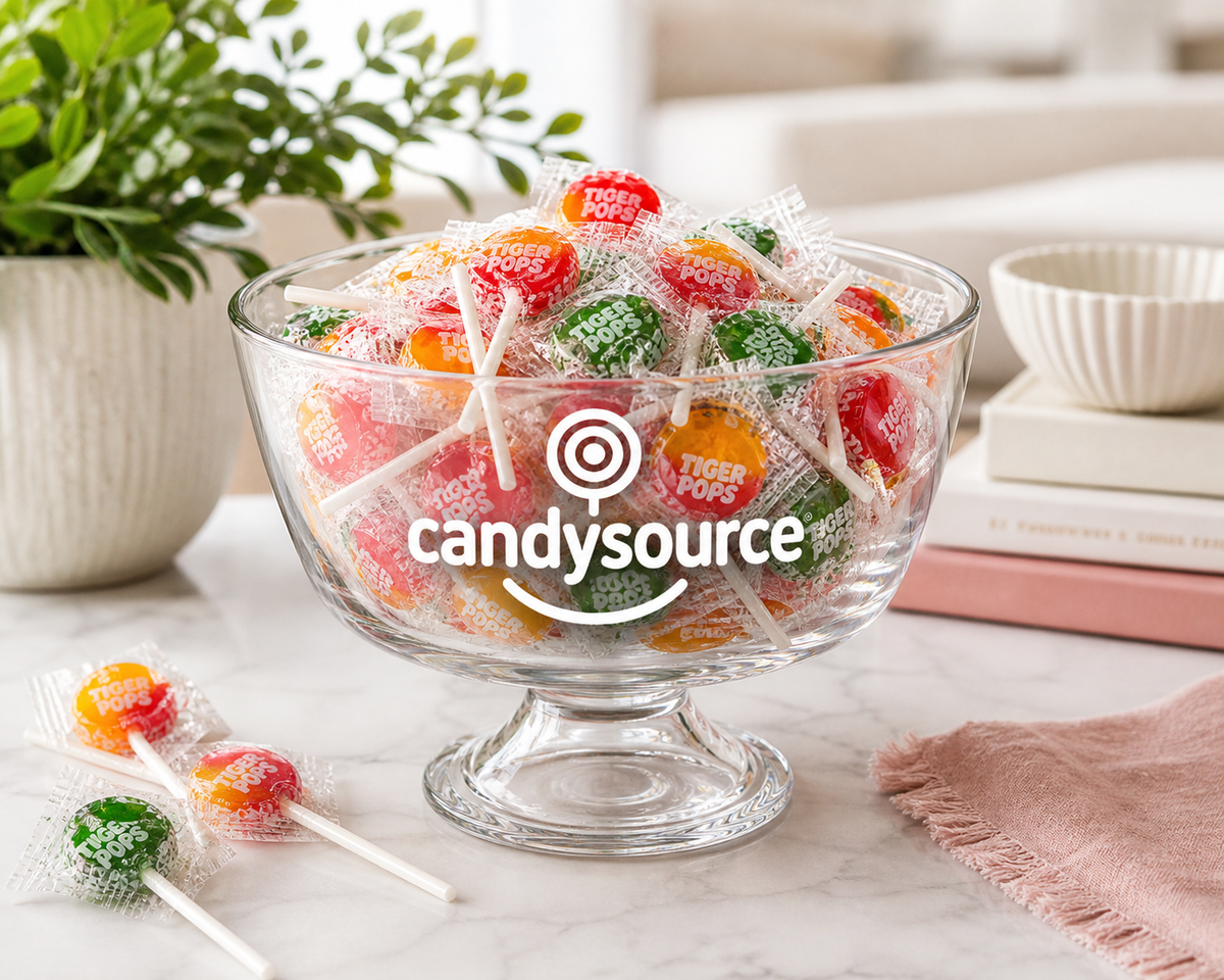 Tiger Pops Assorted Lollipops – Individually Wrapped Bulk Fruity Pops