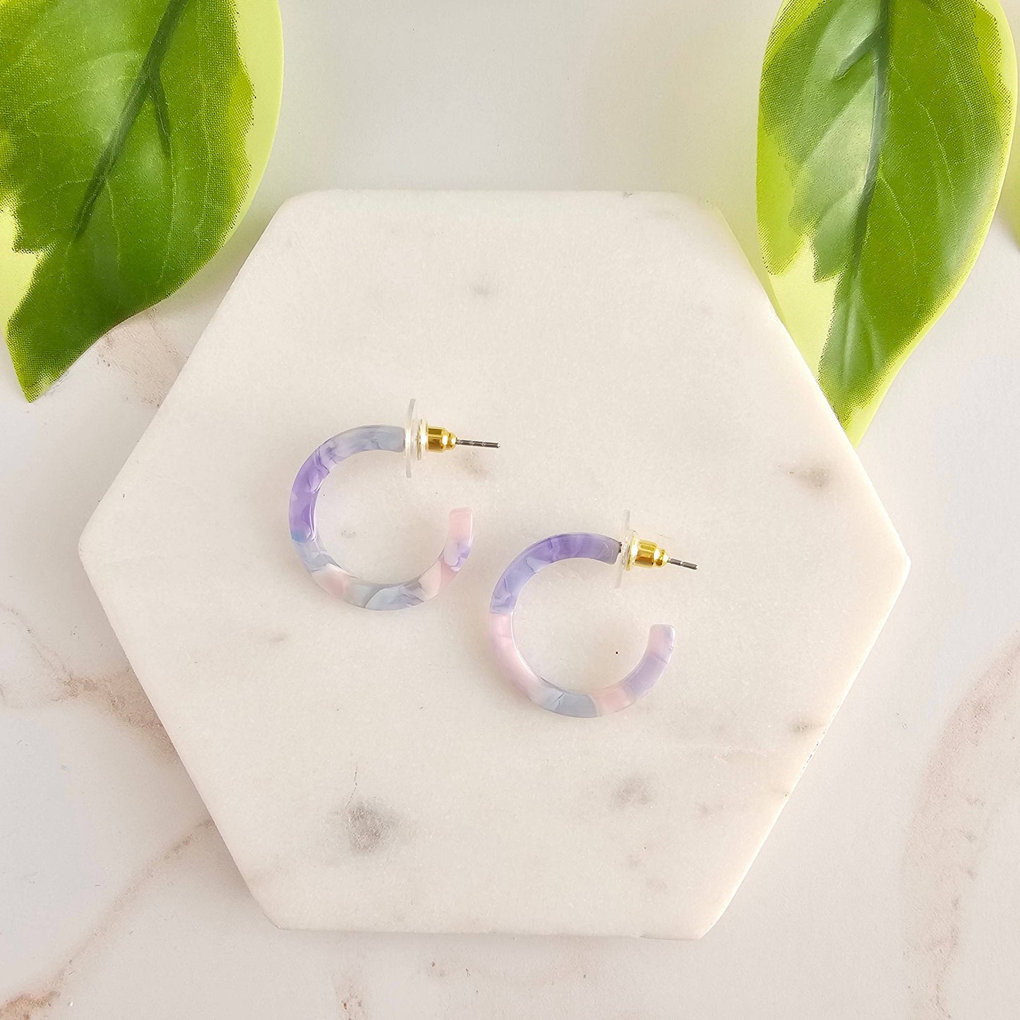 Cam Mini Hoops - Pastel Prism // Summer Spring Earrings
