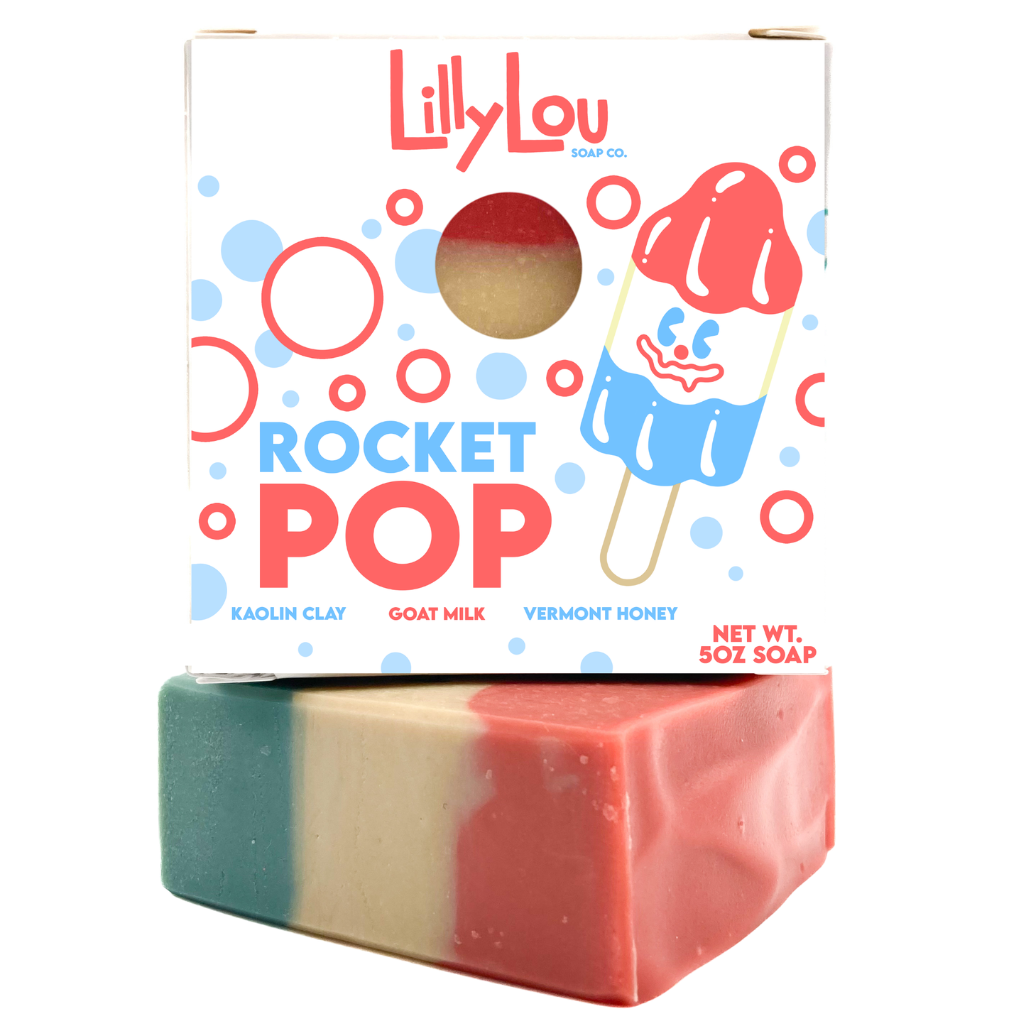 Rocket Pop Soap Bar | 4th of July Soap | USA 250th | Natural