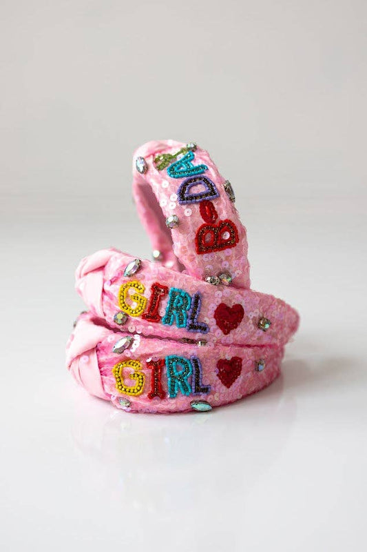 Beaded Headband - Birthday Girl