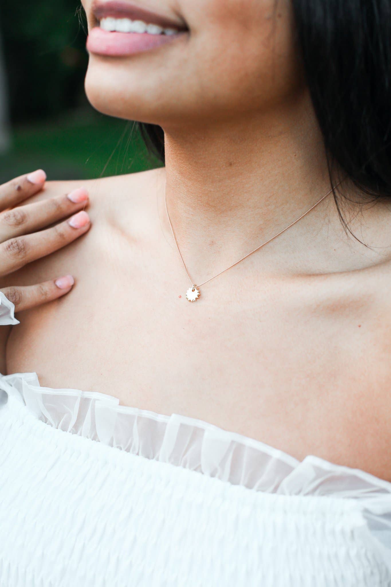 New Moon Gold Necklace - SUNSHINE