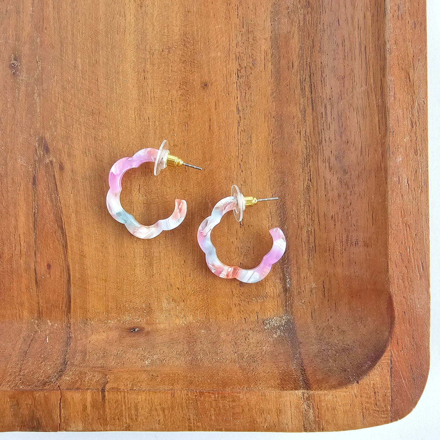 Posey Mini Hoops - Afterglow // Spring Summer Earrings