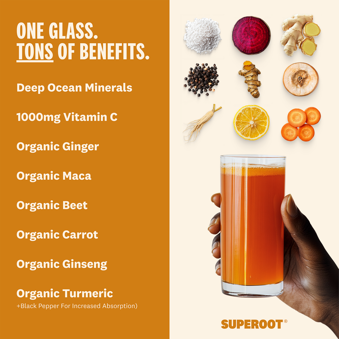 Superoot® Hydration, Immunity & Digestion Mix (Mango Yuzu)