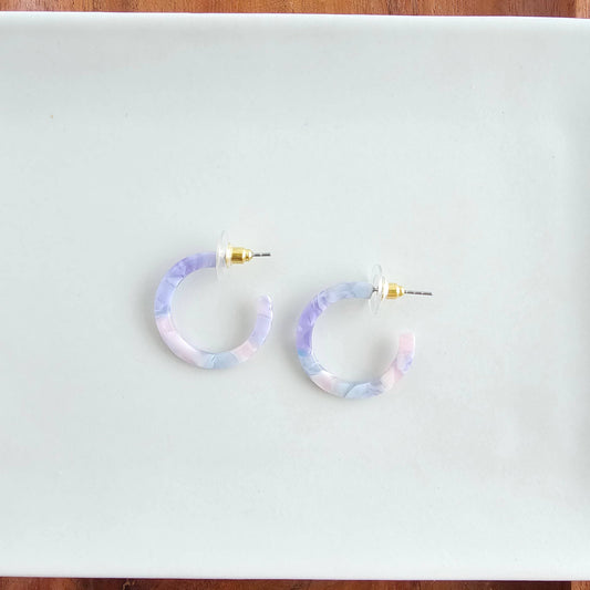 Cam Mini Hoops - Pastel Prism // Summer Spring Earrings