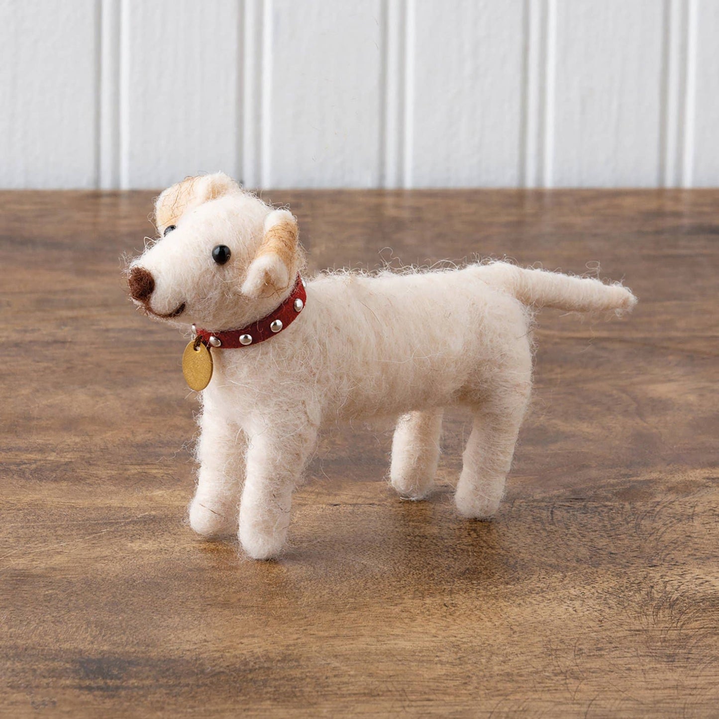 Lab Pup Felt Dog With Collar Critter