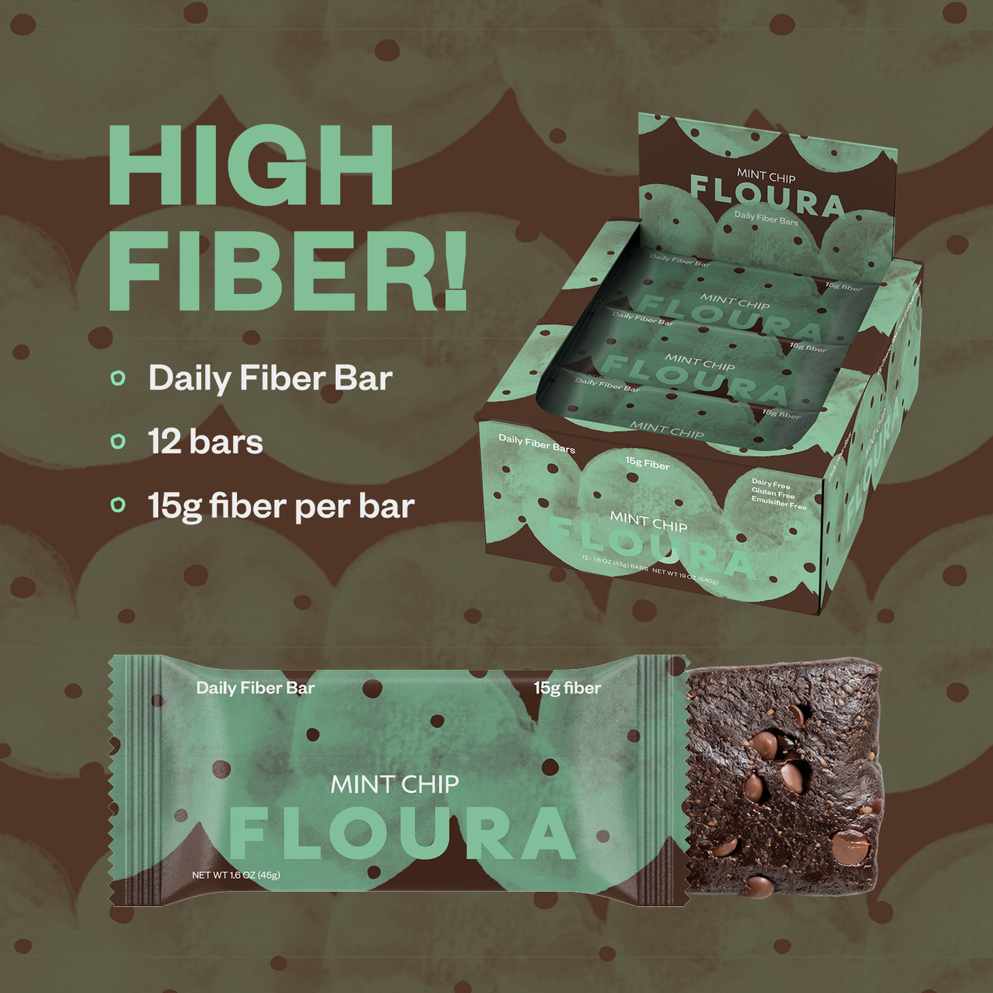 Mint Chip Daily Fiber Snack Bar
