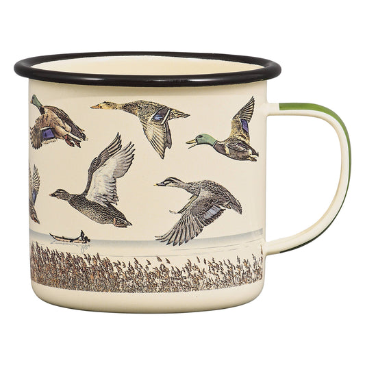 Lake & Ducks Enamel Mug, 17oz