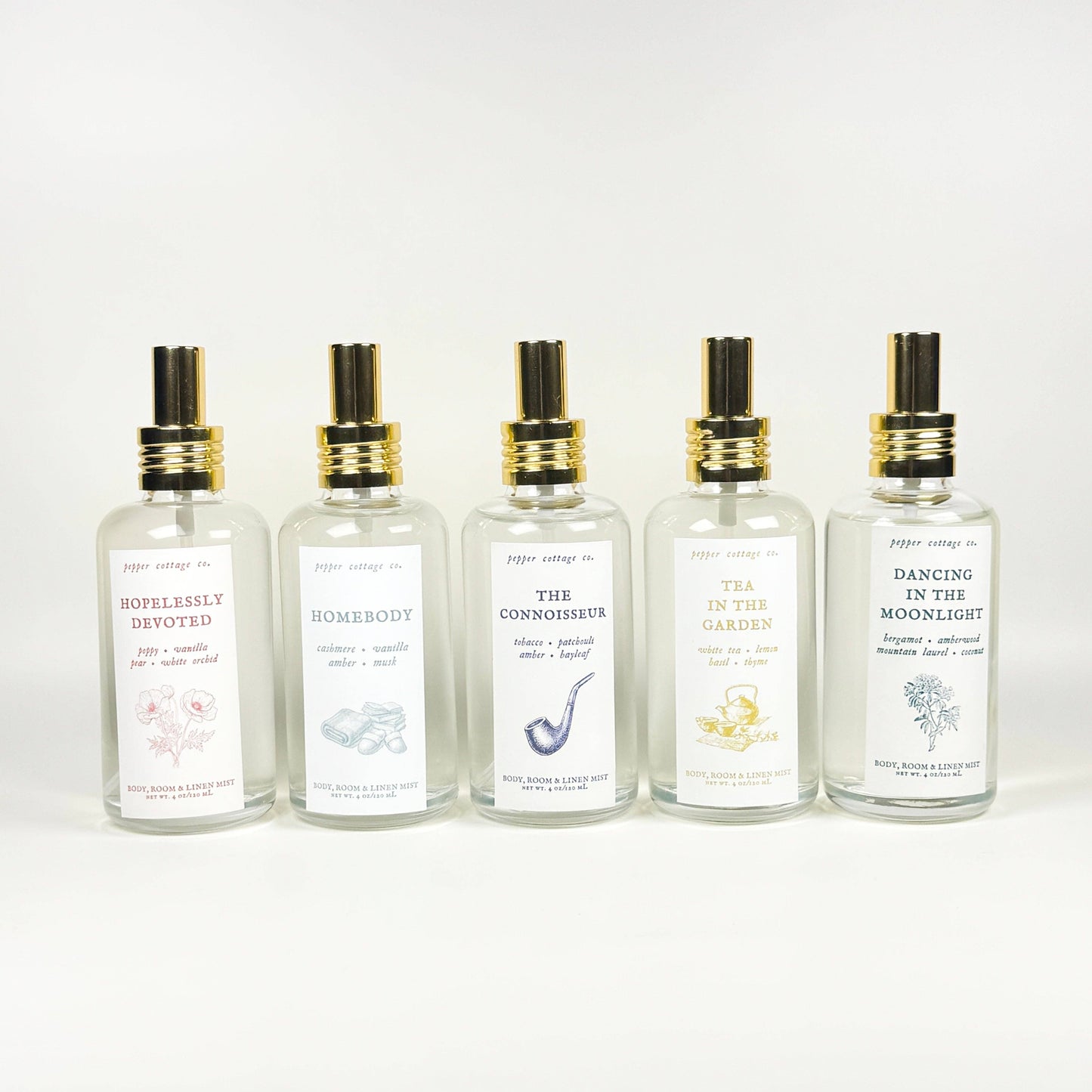 Dancing in the Moonlight 4 oz Body, Room, and Linen Mist | Bergamot, Amberwood, Mountain Laurel, Coconut| Clean, Woodsy, Floral Body & Room Mist