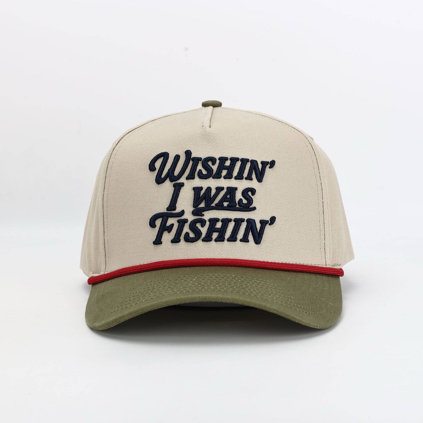 Wishin' I Was Fishin' Hat in Tri Color